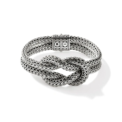 John Hardy Classic Chain Knot Layered Rope Bracelet In Silver