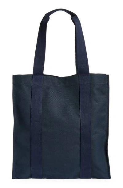 Shop Goodee Medium Bassi Recycled Pet Canvas Market Tote In Navy