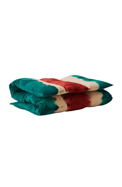 Shop Goodee X Tensira Kapok Rectangular Mattress In Forest Tie-dye