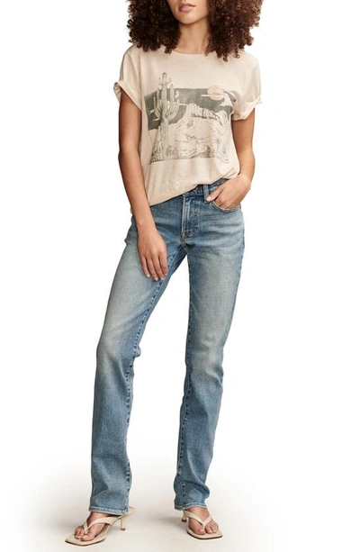 Shop Lucky Brand Sweet Mid Rise Straight Leg Jeans In Wanderer