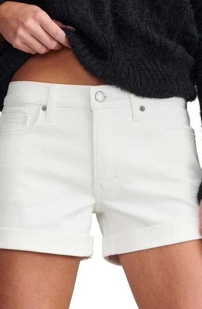 Shop Lucky Brand Ava Mid Rise Shorts In Bright White