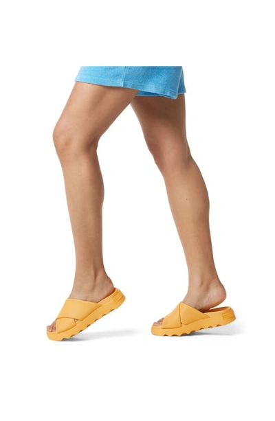 Sorel Vibe Slide Sandal In Yellow Ray/ Gum 17