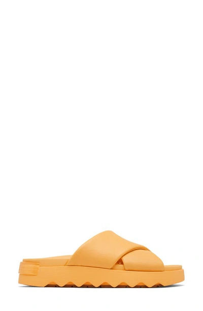 Sorel Vibe Slide Sandal In Yellow Ray/ Gum 17