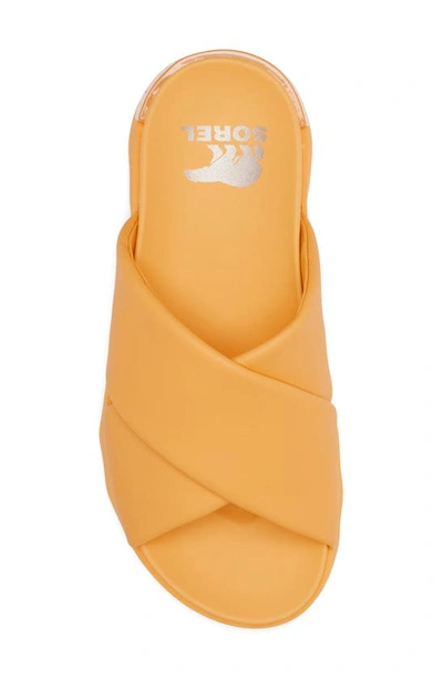 Sorel Vibe Slide Sandal In Yellow Ray/ Gum 17