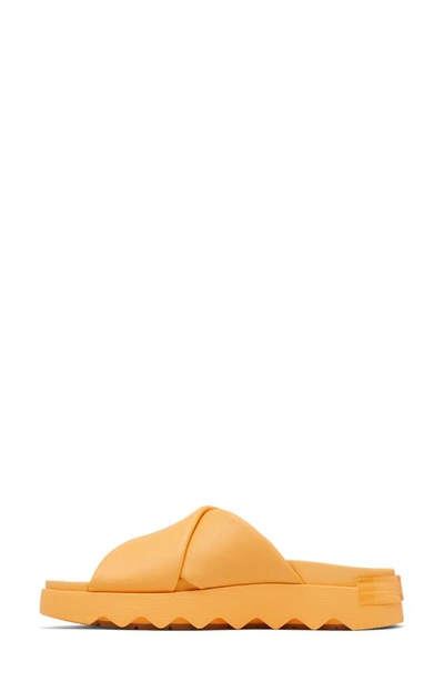 Sorel Vibe Slide Sandal In Yellow Ray/ Gum 17