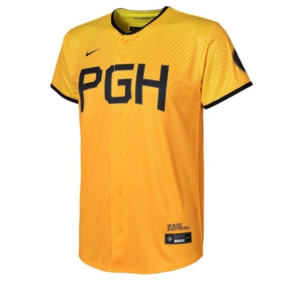 Shop Nike Toddler  Roberto Clemente Gold Pittsburgh Pirates City Connect Replica Player Jersey