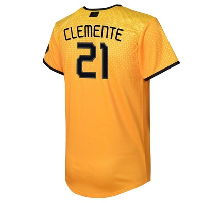 Shop Nike Toddler  Roberto Clemente Gold Pittsburgh Pirates City Connect Replica Player Jersey