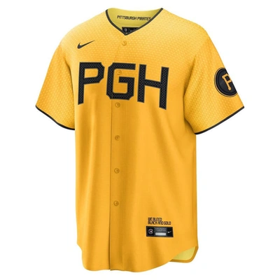 Shop Nike Roberto Clemente Gold Pittsburgh Pirates City Connect Replica Player Jersey