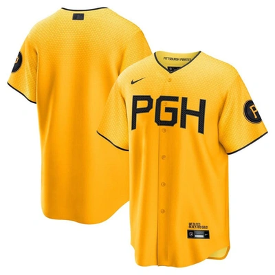 Shop Nike Gold Pittsburgh Pirates City Connect Replica Jersey