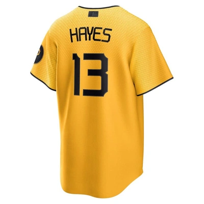 Shop Nike Ke'bryan Hayes Gold Pittsburgh Pirates City Connect Replica Player Jersey