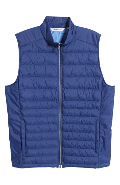 Shop Peter Millar Crown Elite Quilted Vest In Atlantic Blue