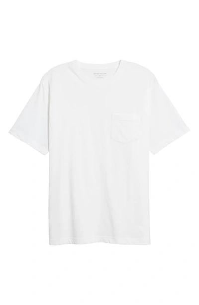 Shop Peter Millar Lava Wash Organic Cotton Pocket T-shirt In White