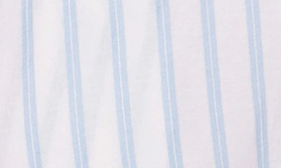 Petite Plume Stripe Pima Cotton Short Pajamas In White
