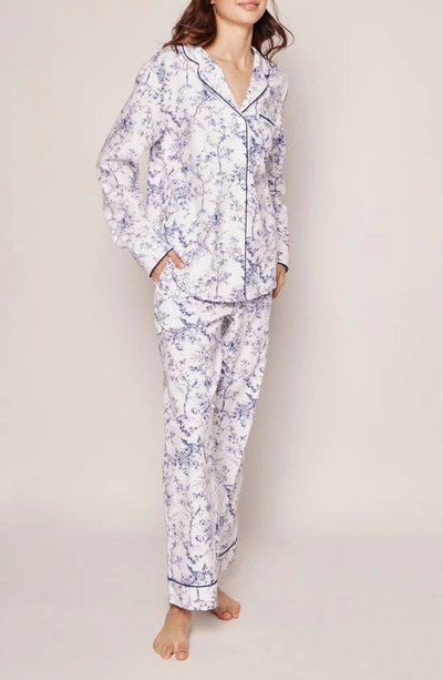 Shop Petite Plume Timeless Toile Cotton Pajamas In White