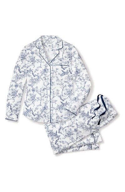 Petite Plume Timeless Toile Cotton Pajamas In White