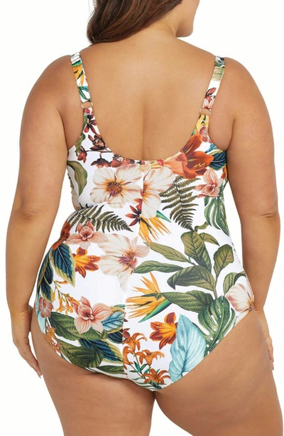 Artesands Plus Size Into The Saltu Delacroix One-piece Swimsuit In White