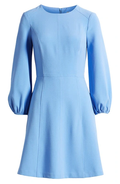 Shop Eliza J Seamed Long Sleeve Dress In Periwinkle