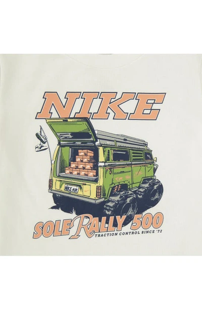 Shop Nike Kids' Air Down Graphic T-shirt In Sail