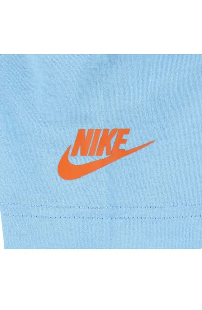 Shop Nike Kids' Air Down Graphic T-shirt In Aquarius Blue