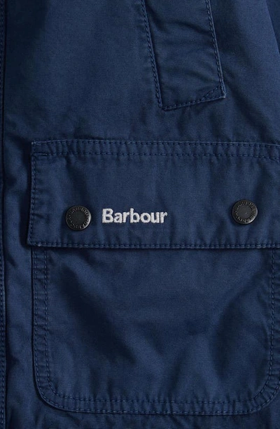 Shop Barbour Kids' Ashby Casual Jacket In Dark Denim