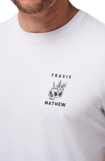 Shop Travis Mathew Pineapple Drinks Graphic T-shirt In White