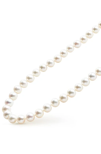 Lagos Luna Freshwater Pearl Necklace In Silver