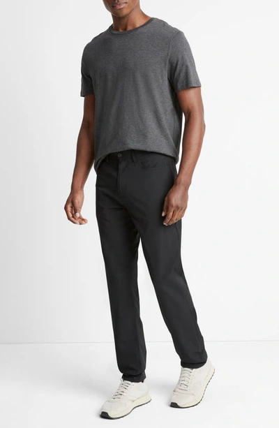 Shop Vince Tech Straight Leg Pants In Black