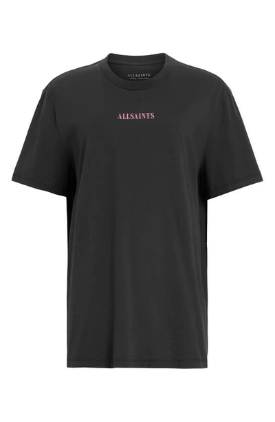 Shop Allsaints Credi Logo Graphic T-shirt In Black