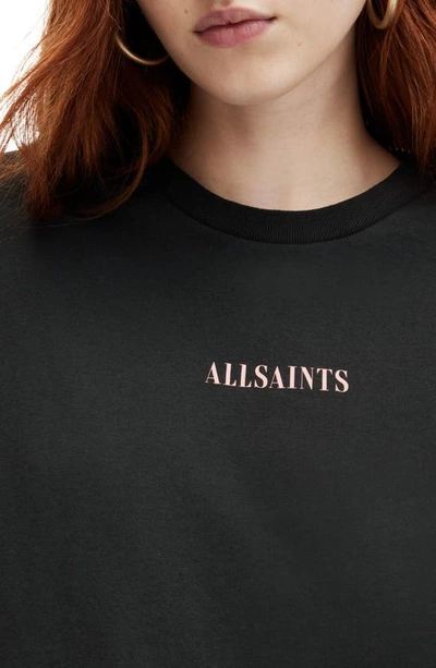 Shop Allsaints Credi Logo Graphic T-shirt In Black