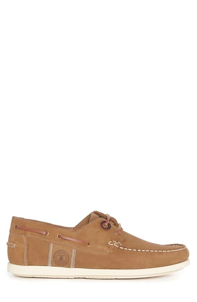 Shop Barbour Wake Boat Shoe In Taupe