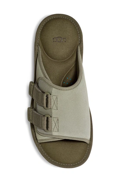 Ugg Goldencoast Strap Slide 'shaded Clover' In Shaded Clover