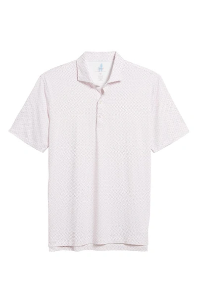 Shop Johnnie-o Kelso Microprint Performance Golf Polo In Sun Kissed