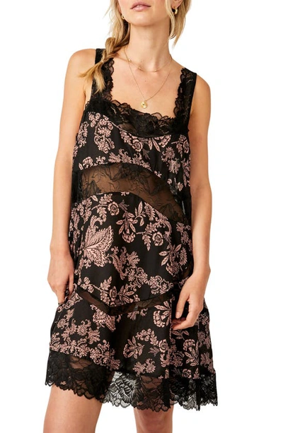 Shop Free People All Nighter Trapeze Nightgown In Black Combo
