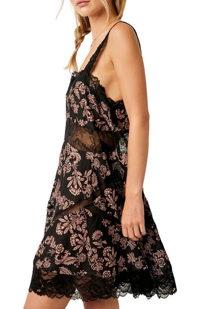 Shop Free People All Nighter Trapeze Nightgown In Black Combo