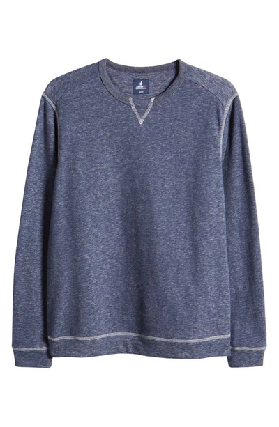 Shop Johnnie-o Nathan Crewneck Sweater In Wake