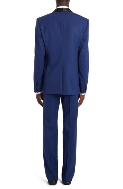 Shop Dolce & Gabbana Dolce&gabbana Sicilia Fit Stretch Wool Blend Tuxedo Jacket In Blue Cina
