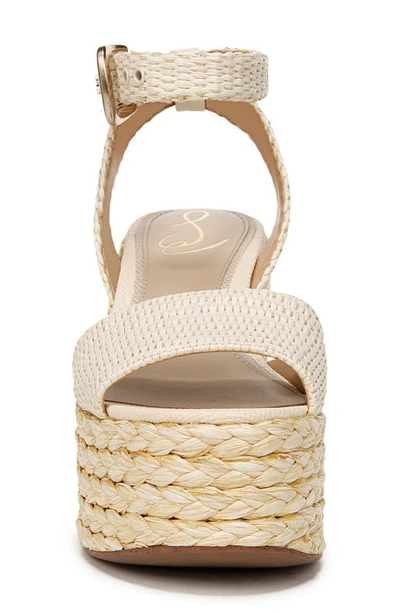 Sam Edelman April Platform Wedge Espadrille Sandal In Linen | ModeSens