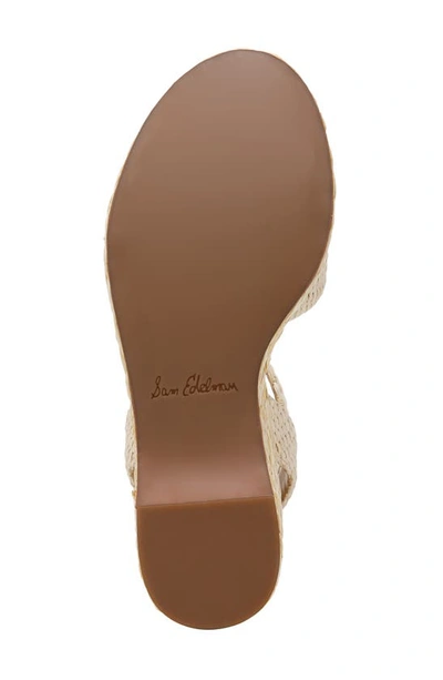 Shop Sam Edelman April Platform Wedge Espadrille Sandal In Linen
