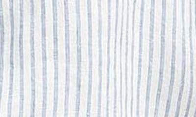 Shop Barbour Marine Stripe Linen Shirt In Chambray Stripe