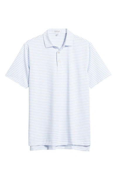 Shop Peter Millar Drum Stripe Performance Jersey Polo In White