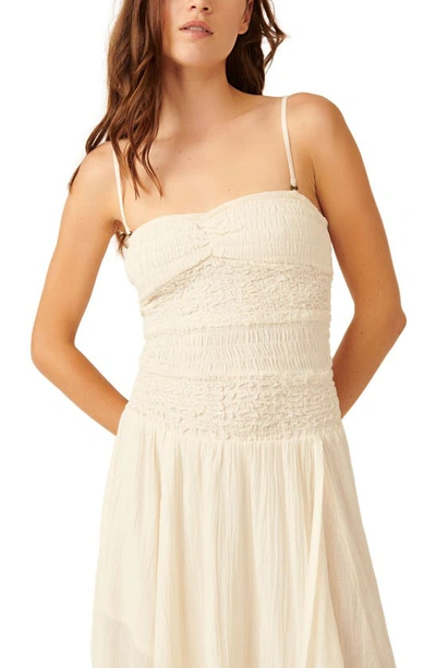 Shop Free People Sparkling Moment Cotton Midi Sundress In Ivory