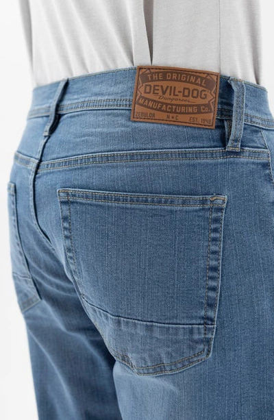Shop Devil-dog Dungarees Relaxed Bootcut Jeans In Lake James