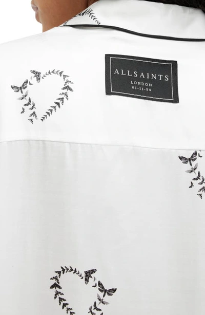 Shop Allsaints Sofi Escalera Button-up Shirt In Ecru White
