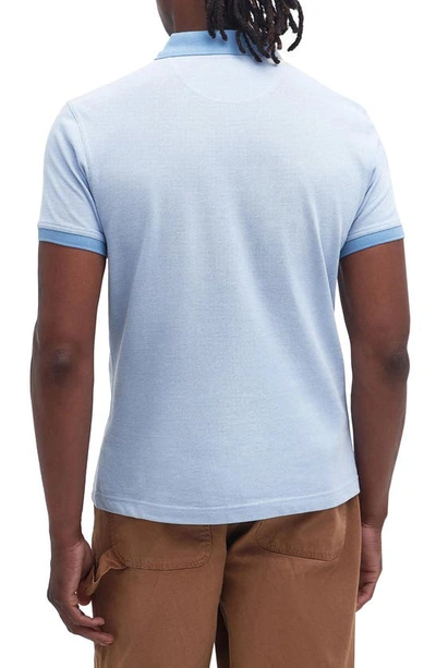 Barbour Sports Cotton Polo In Chambray