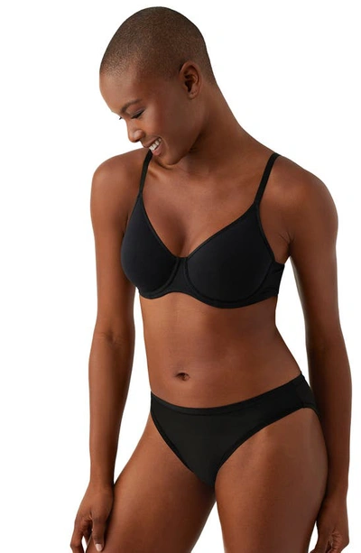 B.tempt'd By Wacoal Cotton To A Tee Underwire Unlined Bra In Night