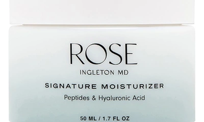 Shop Rose Ingleton Md Signature Moisturizer With Peptides & Hyaluronic Acid In Natural
