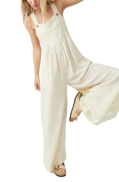 Shop Free People Sundrenched Overalls In Conch