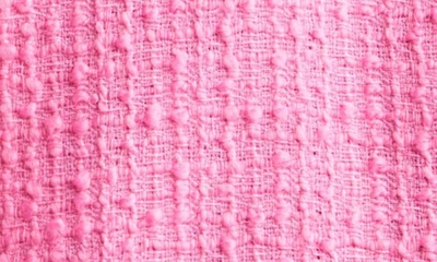 Dolce & Gabbana Rachel Collarless Crop Tweed Jacket In Rosa