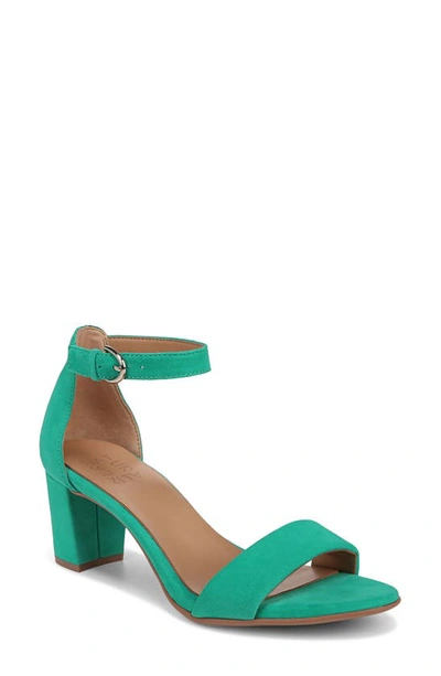 Shop Naturalizer True Colors Vera Ankle Strap Sandal In Jade Green Leather