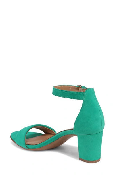 Naturalizer True Colors Vera Ankle Strap Sandal In Jade Green Leather